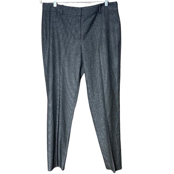 Ann Taylor trouser pants black white business casual office professional size 12 - Picture 1 of 5